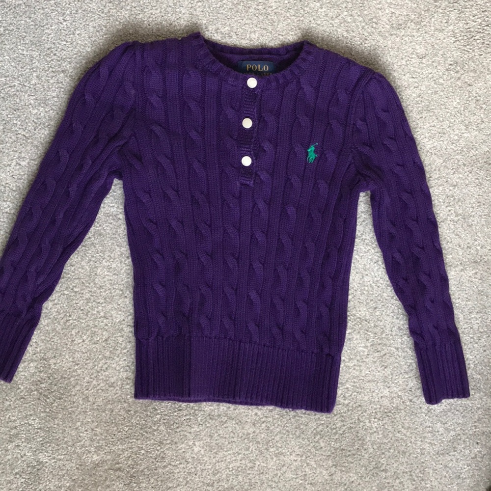Polo little girls size 4/4T sweater